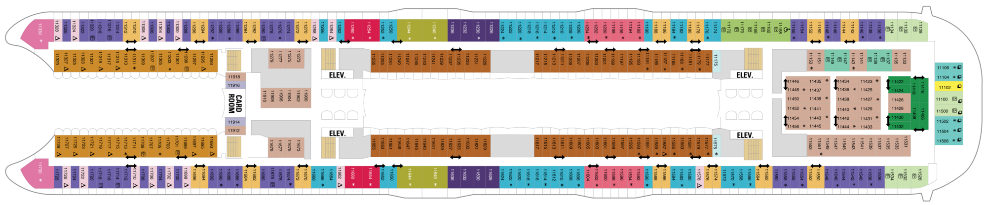 Deck 11 plan